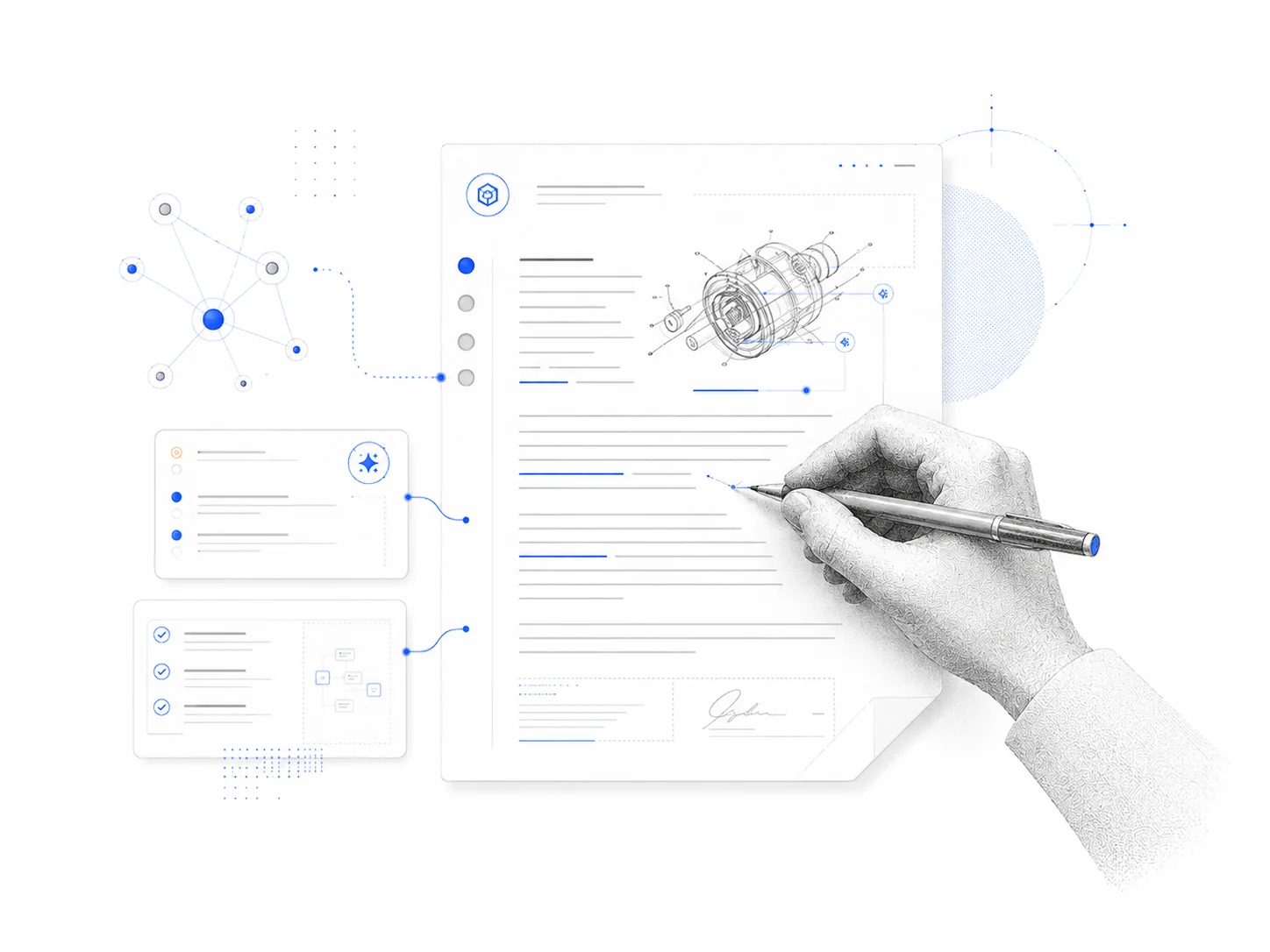 AI-assisted patent application drafting by registered patent agents